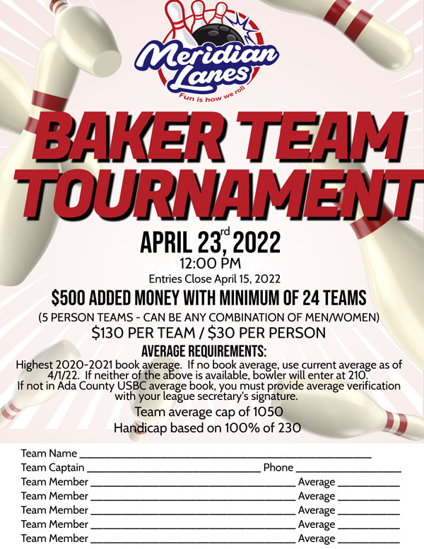 baker team tournament